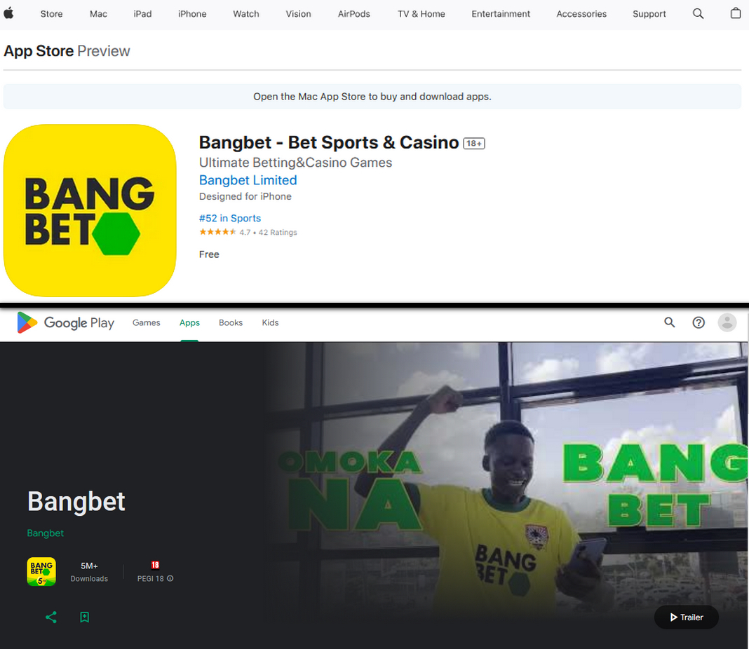BangBet Mobile APP for Android & iOS